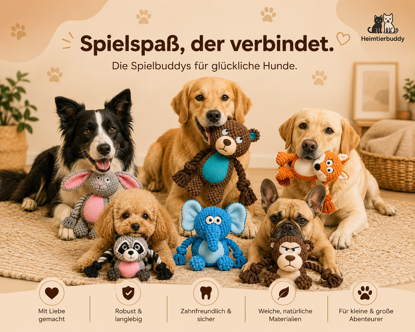 Spielbuddy - Robustes Ziehspielzeug